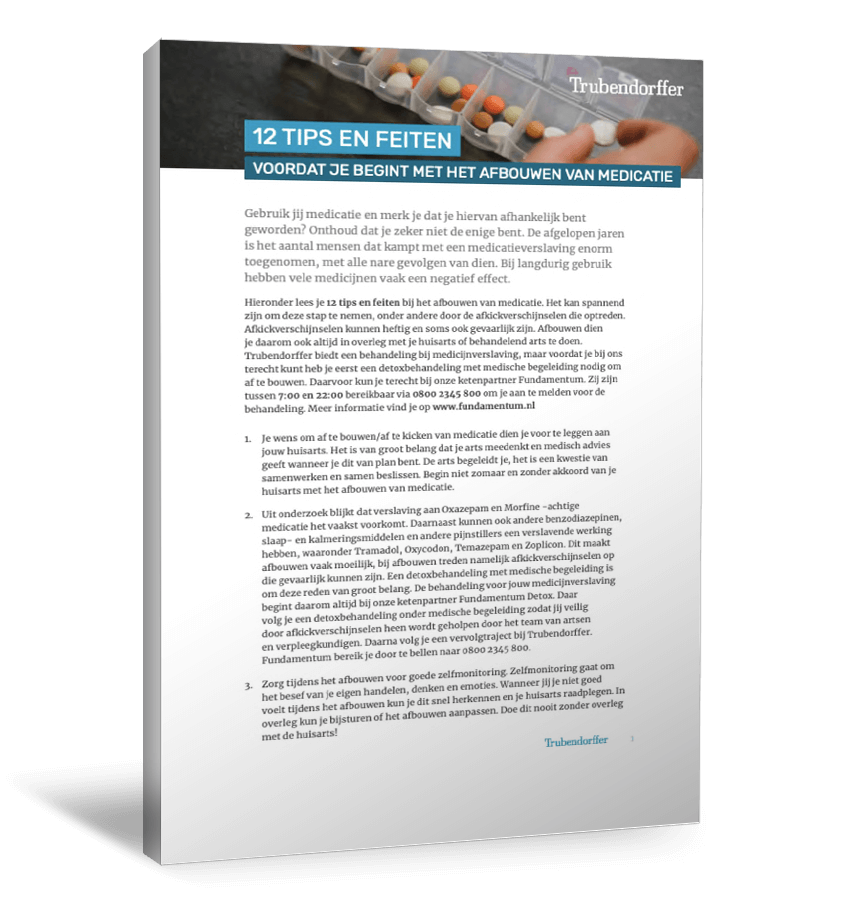 Download de 12 tips & feiten over afbouwen van medicatie